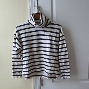 J Crew vintage fleece cowlneck shirt size M